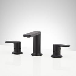 Two Handle Widespread Bathroom Sink Faucet in Matte Black