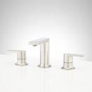 Two Handle Widespread Bathroom Sink Faucet in Brushed Nickel