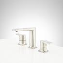 Signature Hardware Brushed Nickel Two Handle Widespread Bathroom Sink Faucet 