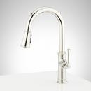 Signature Hardware Polished Nickel Single Handle Pull Down Kitchen Faucet 