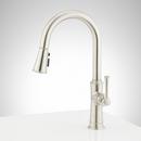 Signature Hardware Stainless Steel Single Handle Pull Down Kitchen Faucet 
