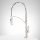 Signature Hardware Stainless Steel Single Handle Pre-Rinse Kitchen Faucet 