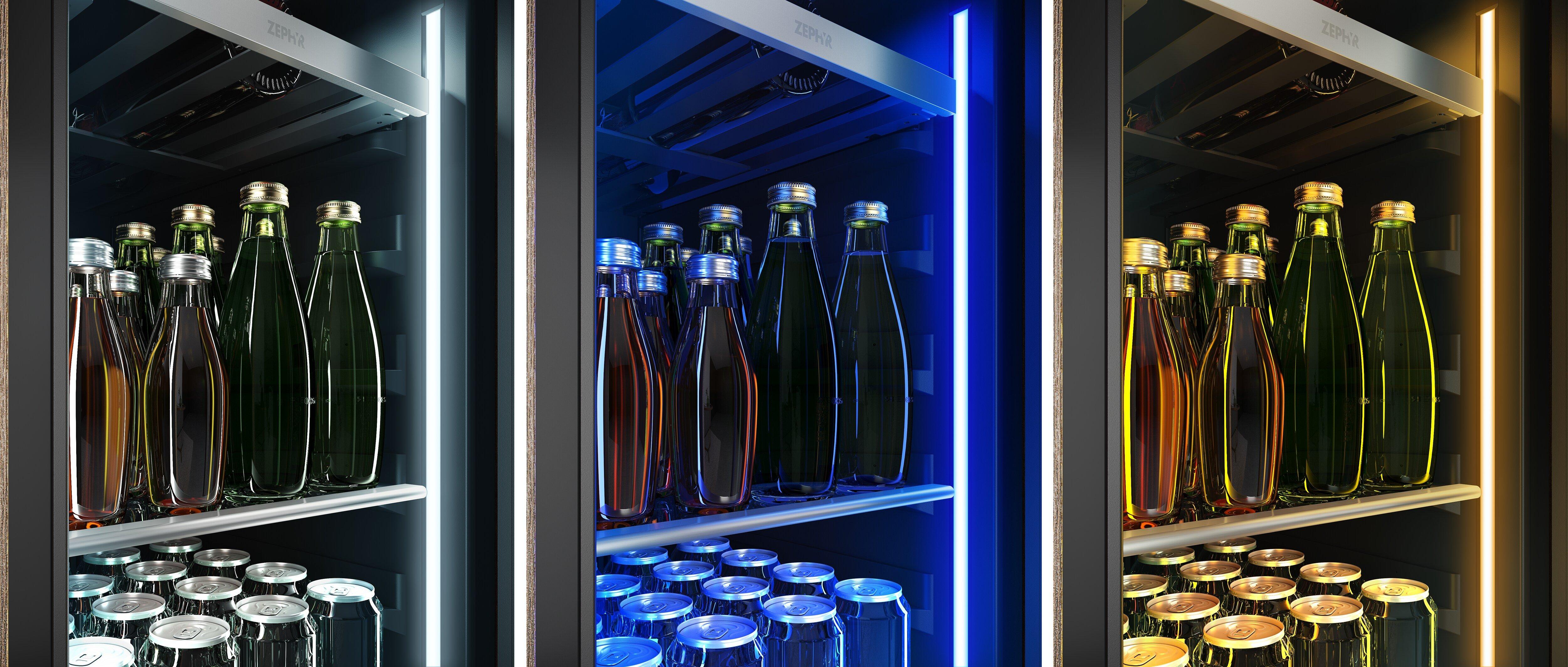 Zephyr Stainless Steel 15 in. 3.4 cu. ft. Beverage Cooler 
