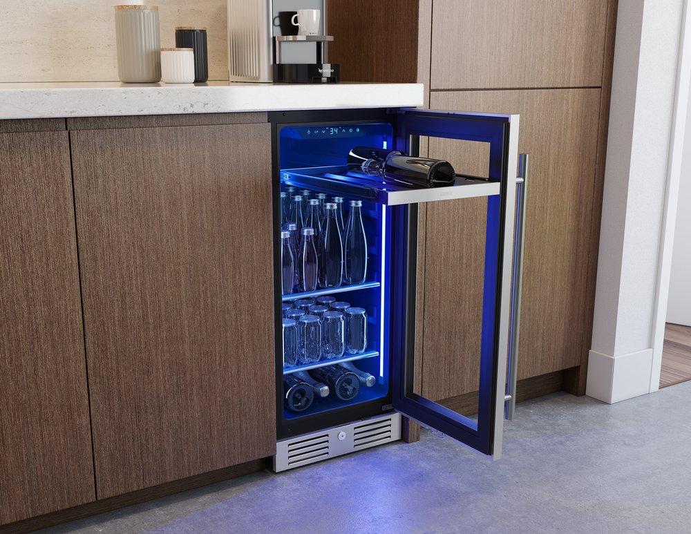 Zephyr Stainless Steel 15 in. 3.4 cu. ft. Beverage Cooler 