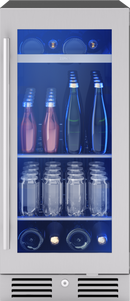 Zephyr Stainless Steel 15 in. 3.4 cu. ft. Beverage Cooler 