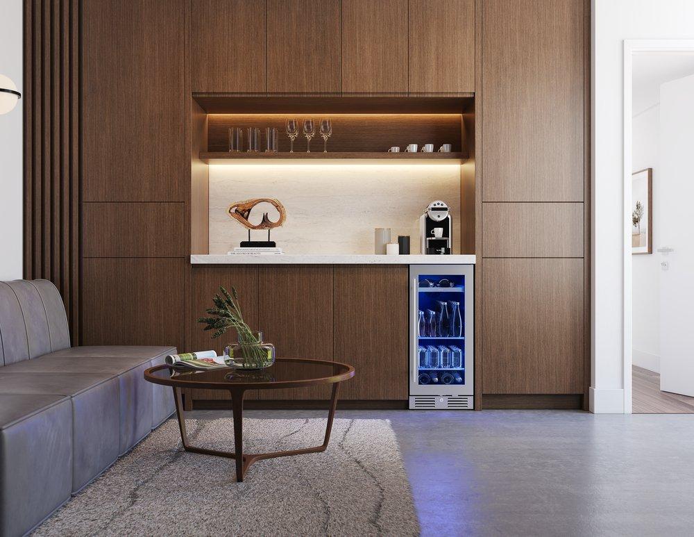 Zephyr Stainless Steel 15 in. 3.4 cu. ft. Beverage Cooler 