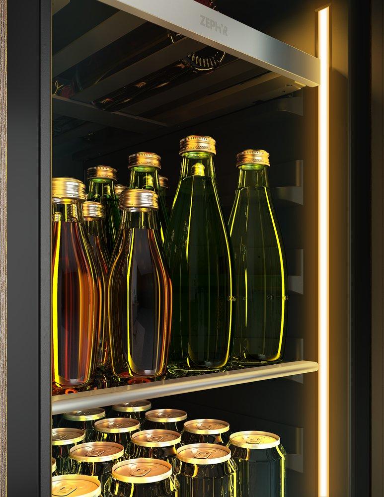 Zephyr Stainless Steel 15 in. 3.4 cu. ft. Beverage Cooler 