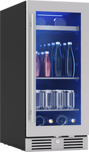 Zephyr Stainless Steel 15 in. 3.4 cu. ft. Beverage Cooler 