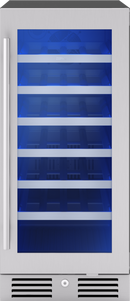 Zephyr Stainless Steel 15 x 33-7/8 in. Indoor Built-in and Freestanding Wine Coolers 