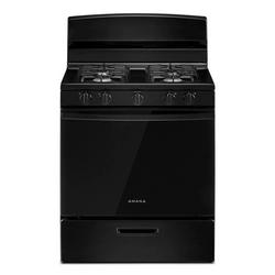 29-22/25 in. 4-Burner Gas Freestanding Range in Black