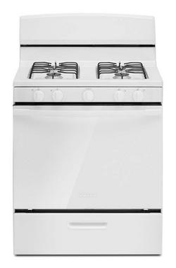 29-22/25 in. 5.0 cu. ft. 4-Burner 33500 BTU Sealed Gas Freestanding Range in White