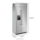 KitchenAid PrintShield Stainless Steel 20.8 cu. ft. Side-By-Side Refrigerator 