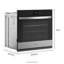 Whirlpool Stainless Steel 29-3/4 x 26-7/16 in. 20A 5.0 cu. ft. Drop Down Single Oven 