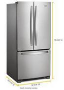 22 cu. ft. French Door Refrigerator with Interior Water Dispenser in Fingerprint Resistant Stainless Steel 