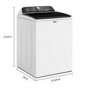 Whirlpool White 27-3/8 in. 5.2 - 5.3 cu. ft. Top Load Washer with Removable Agitator 