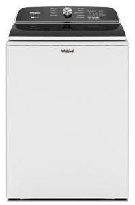 Whirlpool White 27-3/8 in. 5.2 - 5.3 cu. ft. Top Load Washer with Removable Agitator 