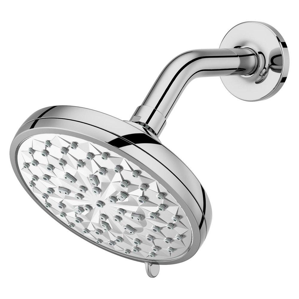 HYDROFUSE 6-FUNCTION SHOWERHEAD IN POLISHED CHROME ARM AND FLANGE NOT INCLUDED 