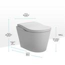 NEOREST LS INTEGRATED SMART TOILET COTTON WITH SILVER TRIM 1.0 