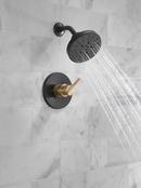 Delta Faucet Matte Black Single Handle Multi Function Shower Faucet (Trim Only) 