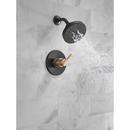 Delta Faucet Matte Black Single Handle Multi Function Shower Faucet (Trim Only) 