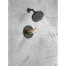 Delta Faucet Matte Black Single Handle Multi Function Shower Faucet (Trim Only) 