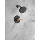 Delta Faucet Matte Black Single Handle Multi Function Shower Faucet (Trim Only) 