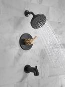 Delta Faucet Matte Black Single Handle Multi Function Bathtub & Shower Faucet (Trim Only) 