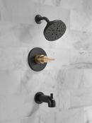Delta Faucet Matte Black Single Handle Multi Function Bathtub & Shower Faucet (Trim Only) 