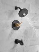 Delta Faucet Matte Black Single Handle Multi Function Bathtub & Shower Faucet (Trim Only) 