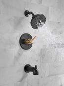 Delta Faucet Matte Black Single Handle Multi Function Bathtub & Shower Faucet (Trim Only) 