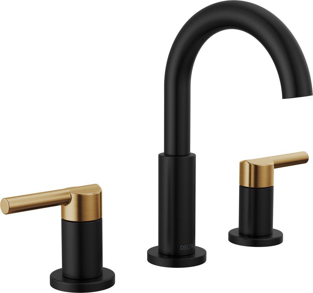 DELTA NICOLI TWO HANDLE WIDESPREAD BATHROOM FAUCET 