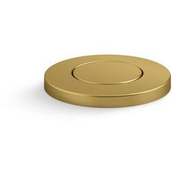 Garbage Disposal Air Switch Button in Vibrant Brushed Moderne Brass