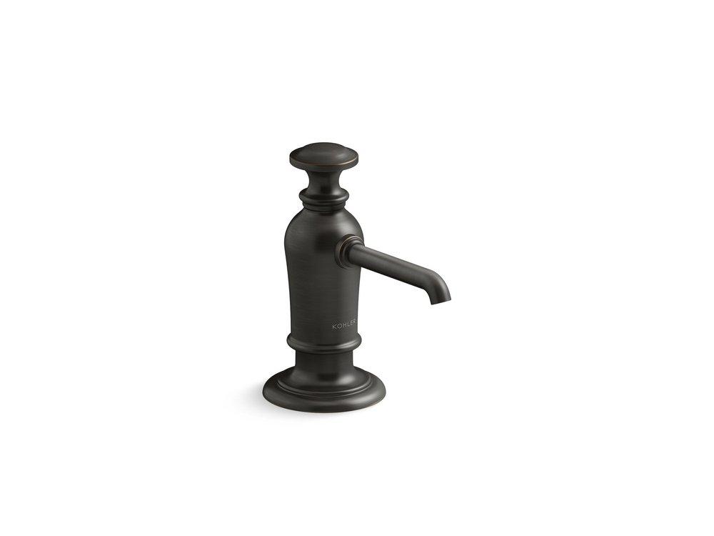 KOHLER Oil Rubbed Bronze 4-7/16 in. 16 oz. Kitchen Soap Dispenser 