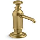 KOHLER Vibrant Brushed Moderne Brass 4-7/16 in. 16 oz. Kitchen Soap Dispenser 