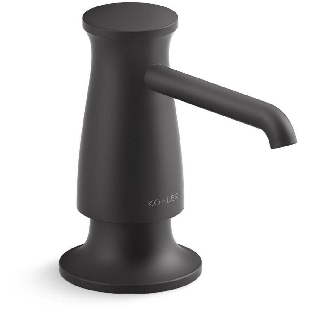 KOHLER Matte Black 3-5/8 in. 16 oz. Kitchen Soap Dispenser 