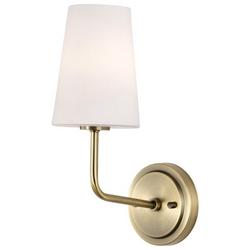 60W 1-Light 14" Wall Sconce in Vintage Brass