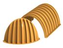 StormTech&reg; 24 x 45-1/10 in. Stub End Plastic Cap 