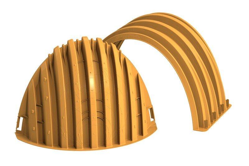 StormTech&reg; 38 x 61 in. Stub End Plastic Cap 