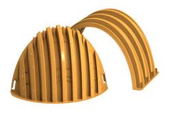 24 x 38 x 61 in. Stub Plastic Cap