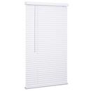 48 x 23 in. Faux Wood and Plastic Window Covering in White