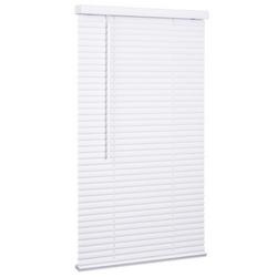 48 x 23 in. Faux Wood and Plastic Window Covering in White