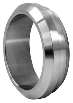 Sanitary 1 in. 304 Stainless Steel Plain Bevel Seat x Short Weld End Ferrule