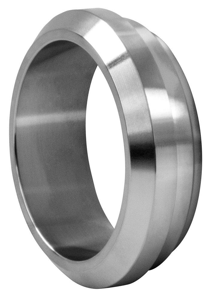 Sanitary 1 in. 316L Stainless Steel Plain Bevel Seat x Short Weld End Ferrule 