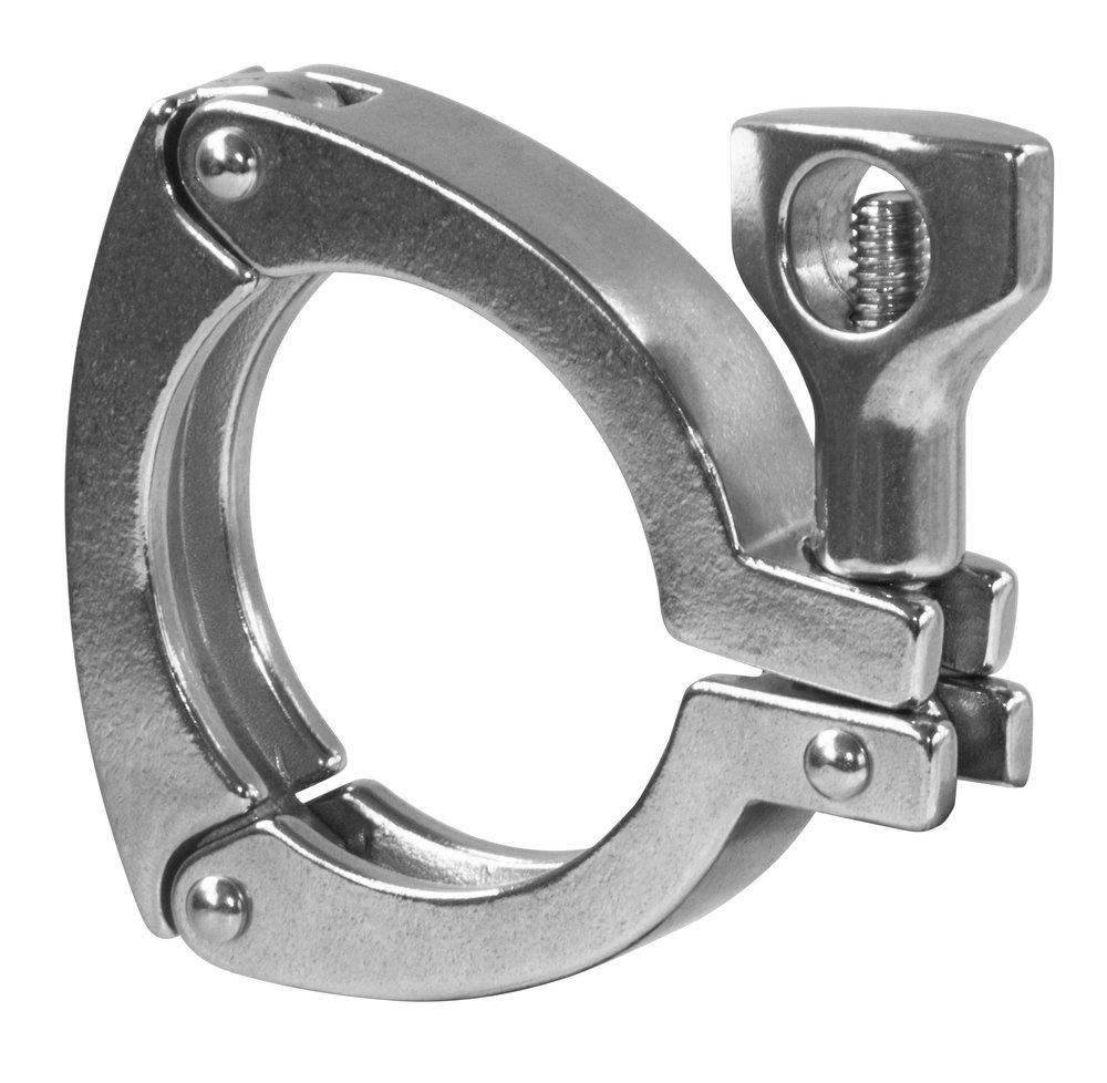 Steel & O&rsquo;Brien Sanitary 304 Stainless Steel Heavy Duty Segment Tri-Clamp 