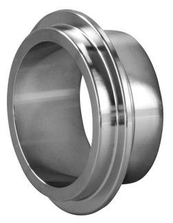 Sanitary 1-1/2 in. 316L Stainless Steel Male I-Line End x Short Butt Weld Ferrule