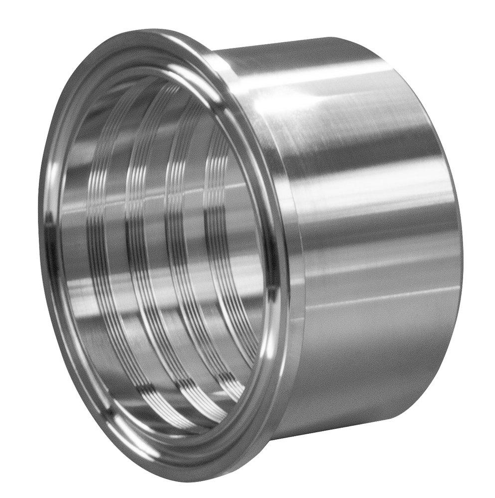 Sanitary 1-1/2 in. 304 Stainless Steel Tri-Clamp x Roll On Ferrule (For Expander) 