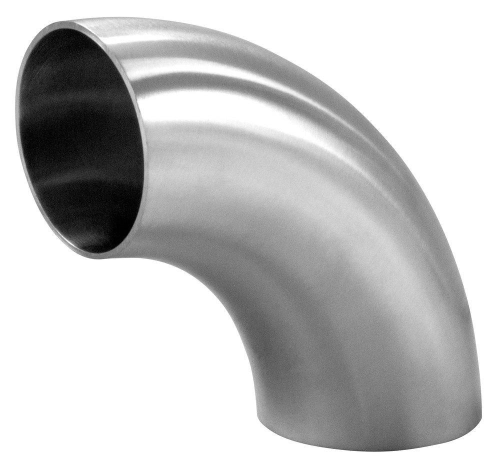 Sanitary 4 in. 304 Stainless Steel Butt Weld 90&deg; Polished Elbow 