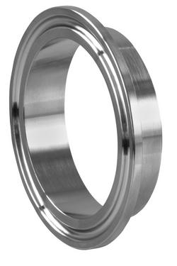 Sanitary 6 in. 316L Stainless Steel Tri-Clamp End x Short Weld Ferrule