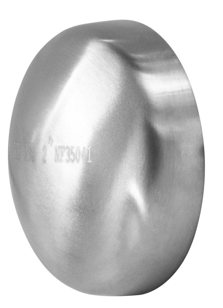 Sanitary 4 in 316L Stainless Steel Butt Weld Domed Cap 