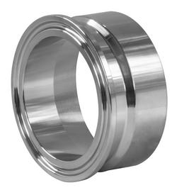 Sanitary 1 in. 304 Stainless Steel Tri-Clamp x Weld Adapter